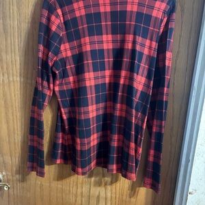 Charter Club Red and Black Checkered Cotton Shirt